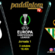 Conference League 2025. Liga inicial - Jornada 1. Jueves 3 de octubre, Legia - Betis a las 18.45h. Disfruta de nuestra promoción de tu copa de Ron Añejo ORO de Legendario con tu grupo de amigos en nuestras pantallas de TV en Paddintom Café & Copas