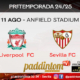 AMISTOSO LIVERPOOL - SEVILLA gira de verano en ANFIELD STADIUM. Domingo 11 de Agosto, Liverpool - Sevilla a las 13.30h. Disfruta de nuestra promoción de tu copa de Ron Añejo ORO de Legendario con tu grupo de amigos en nuestras pantallas de TV en Paddintom Café & Copas