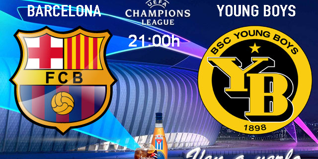 Champions League 2025. Liga inicial - Jornada 2. Martes 1 de octubre, Barcelona - Young Boys a las 21.00h. Disfruta de nuestra promoción de tu copa de Ron Añejo ORO de Legendario con tu grupo de amigos en nuestras pantallas de TV en Paddintom Café & Copas