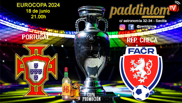 EUROCOPA Alemania 2024. Fase final. Jornada 5. Martes 18 de Junio, Turquía - Georgia a las 18.00h y Portugal - República Checa a las 21.00h. Ven a verlos a Paddintom Café & Copas