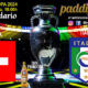 EUROCOPA Alemania 2024. Fase final. Octavos de final. Sábado 29 de Junio. Suiza - Italia a las 18.00h y Alemania - Dinamarca a las 21.00h. Disfruta de nuestra promoción de tu copa de Ron Añejo ORO de Legendario con tu grupo de amigos en nuestras pantallas de TV en Paddintom Café & Copas