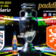 EUROCOPA Alemania 2024. Fase final. SEMIFINALES 2. Miércoles 10 de Julio, Inglaterra - Paises Bajos a las 21.00h. Disfruta de nuestra promoción de tu copa de Ron Añejo ORO de Legendario con tu grupo de amigos en nuestras pantallas de TV en Paddintom Café & Copas