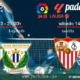 Jornada 5 Liga EA Sports 1ª División 2025. Fútbol en Paddintom por TV. Viernes 13 de Septiembre, Betis - Leganés a las 21.00h y Sábado 14 de Septiembre, Sevilla - Getafe a las 18.30h. Disfruta de nuestra promoción de tu copa de Ron Añejo ORO de Legendario con tu grupo de amigos en nuestras pantallas de TV en Paddintom Café & Copas